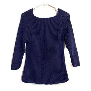 Ralph Lauren Blue Cotton Sweater Size Medium